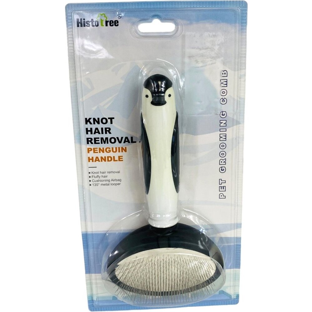 HistoTree Pet Grooming Comb Knot Hair Removal Penguin Handle White New